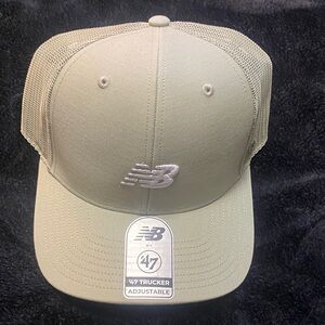 New Balance Sage Green Trucker Cap